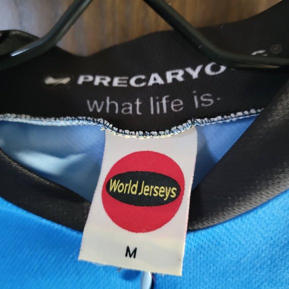 World Jerseys Women's Blue Biker Chick Cycling Jersey Size Medium - Picture 9 of 11